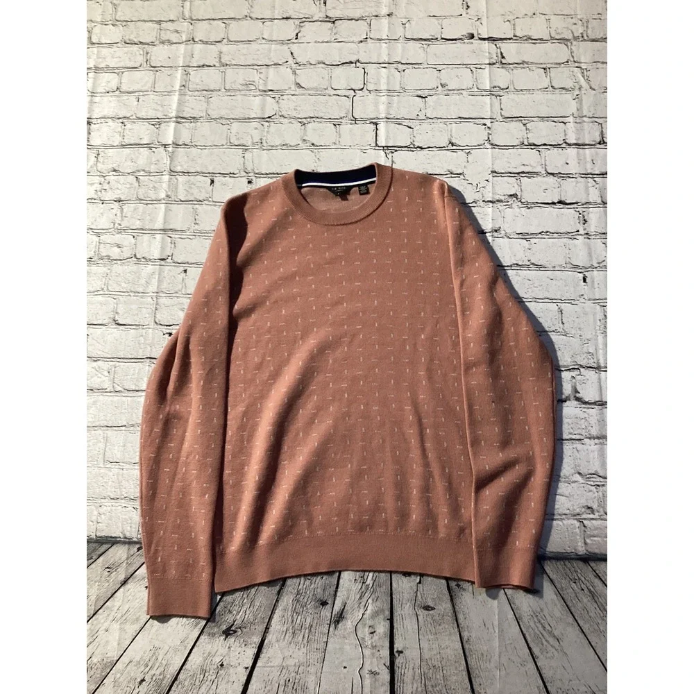 Ted Baker London Woman's/Men's Dusty Rose Geometric Crew Neck Sweater Size 4